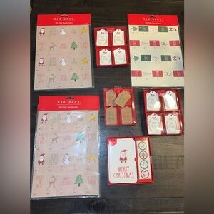 NWT 7COUNT Rae Dunn BUNDLE Christmas Holiday Gift Tags/Greeting Cards LOT